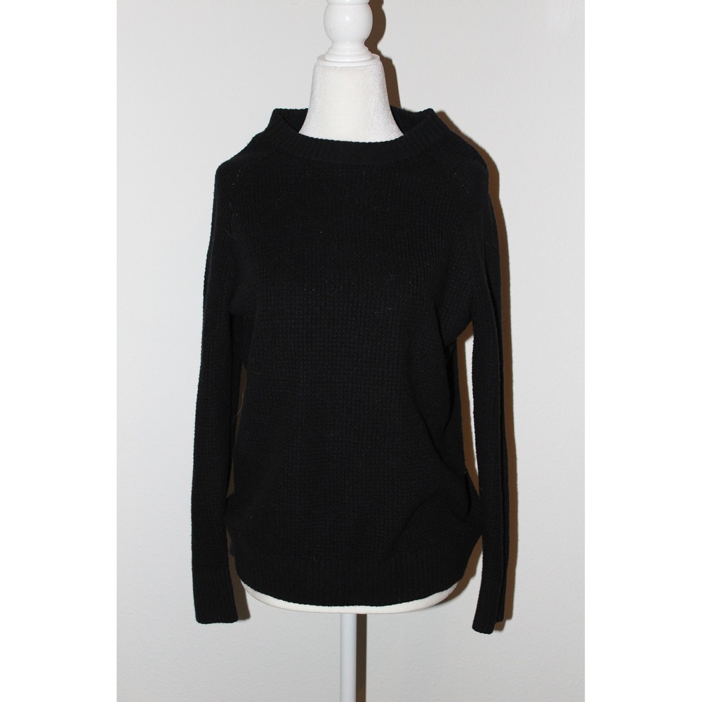 Old Navy SoSoft Black Raglan Crew Neck Sweater Womens XS Knit Pullover